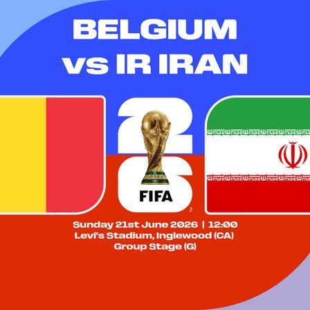 Belgium vs Iran