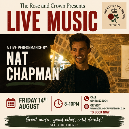 Live Music - Friday 14th August