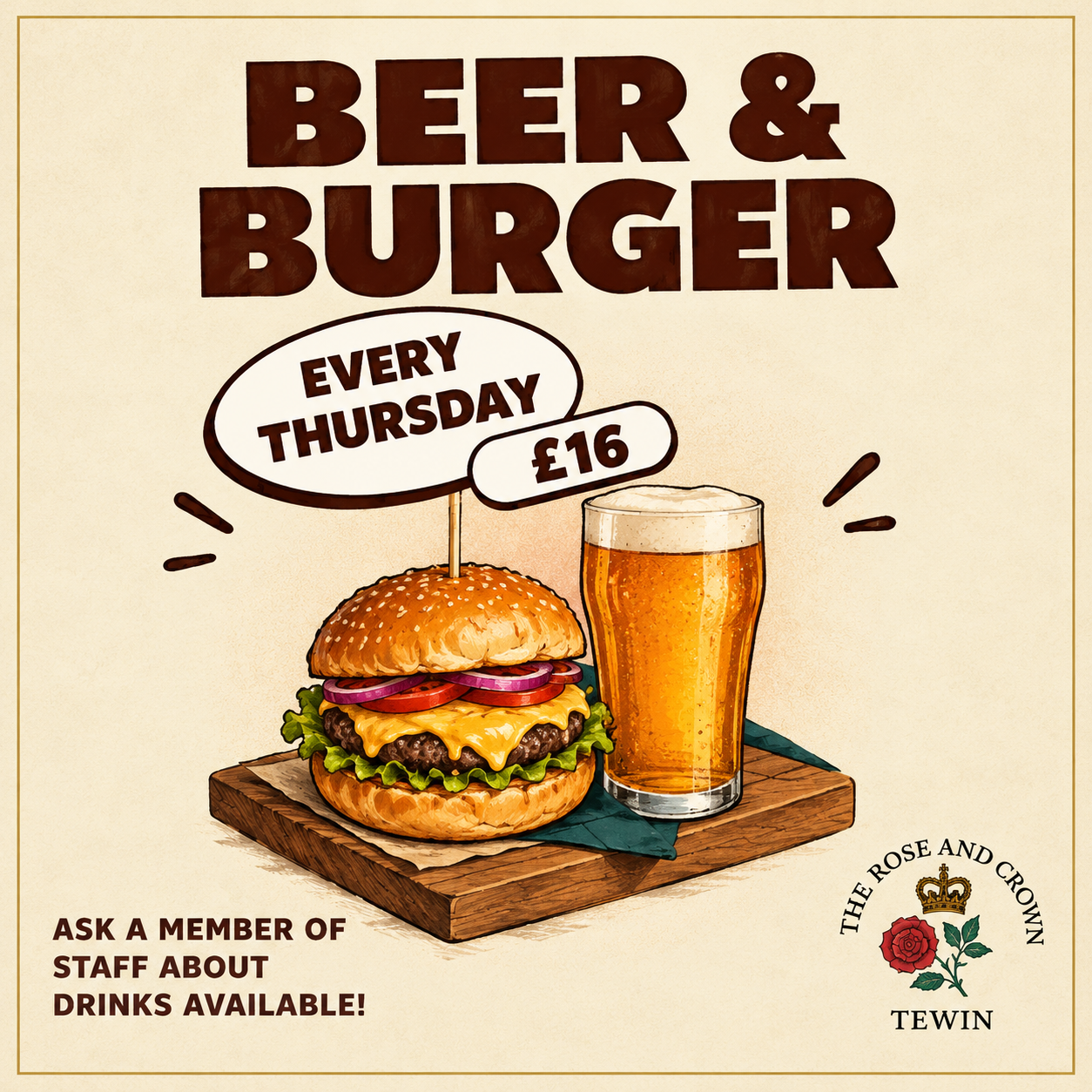 Beer & Burger Thursdays