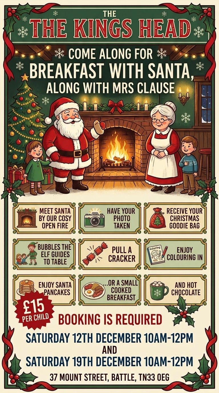 Breakfast with Santa, Along with Mrs Clause