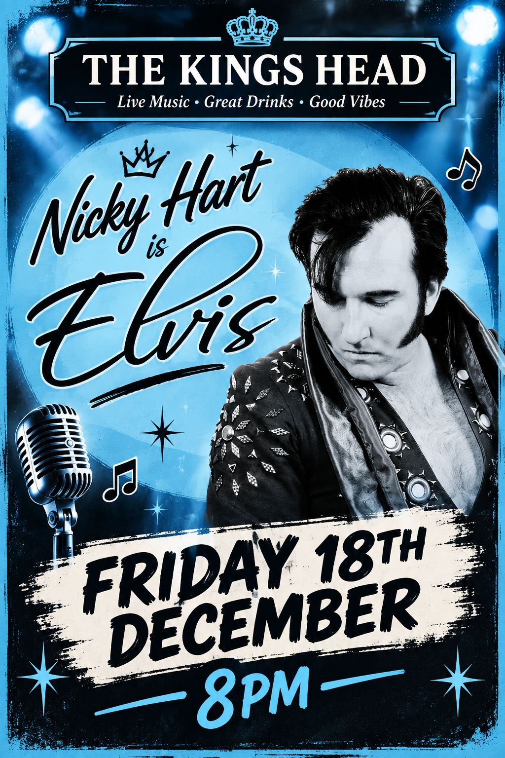 Nicky Hart is Elvis