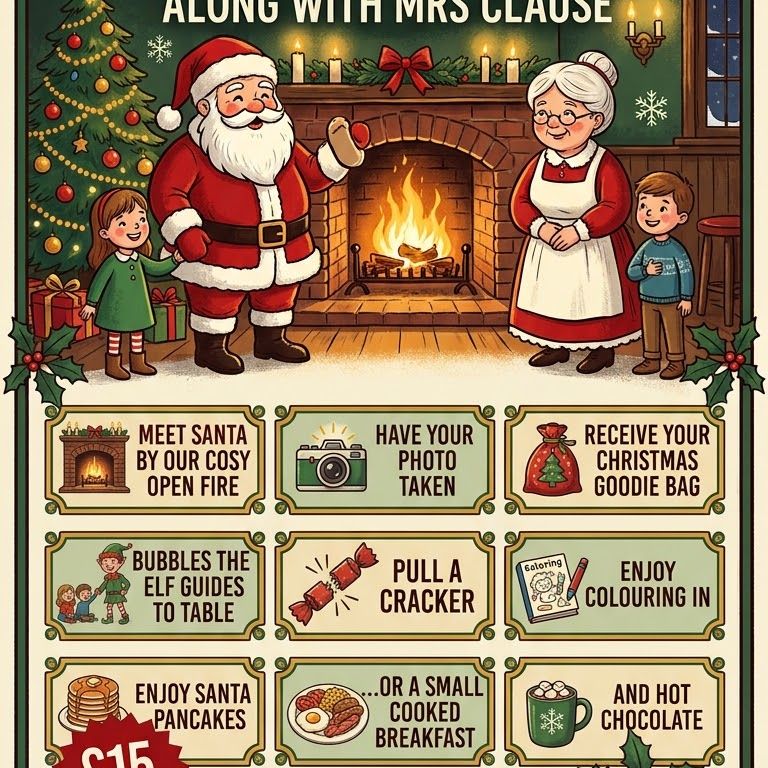 Breakfast with Santa, Along with Mrs Clause