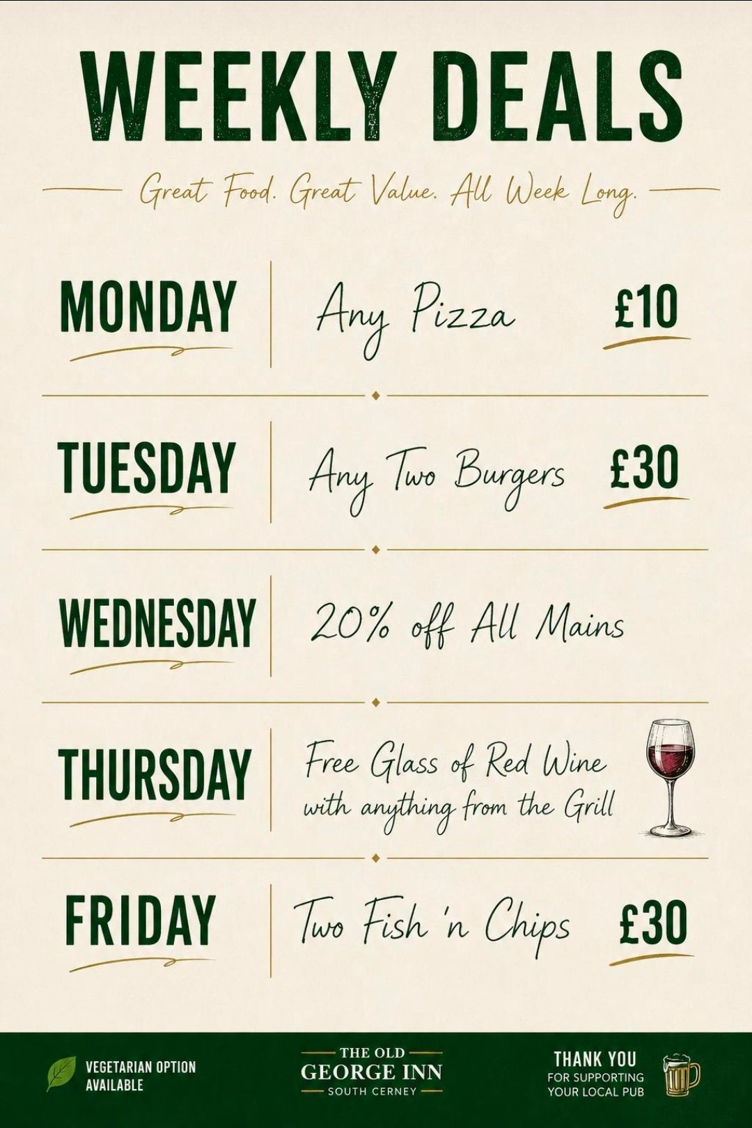 Daily offers