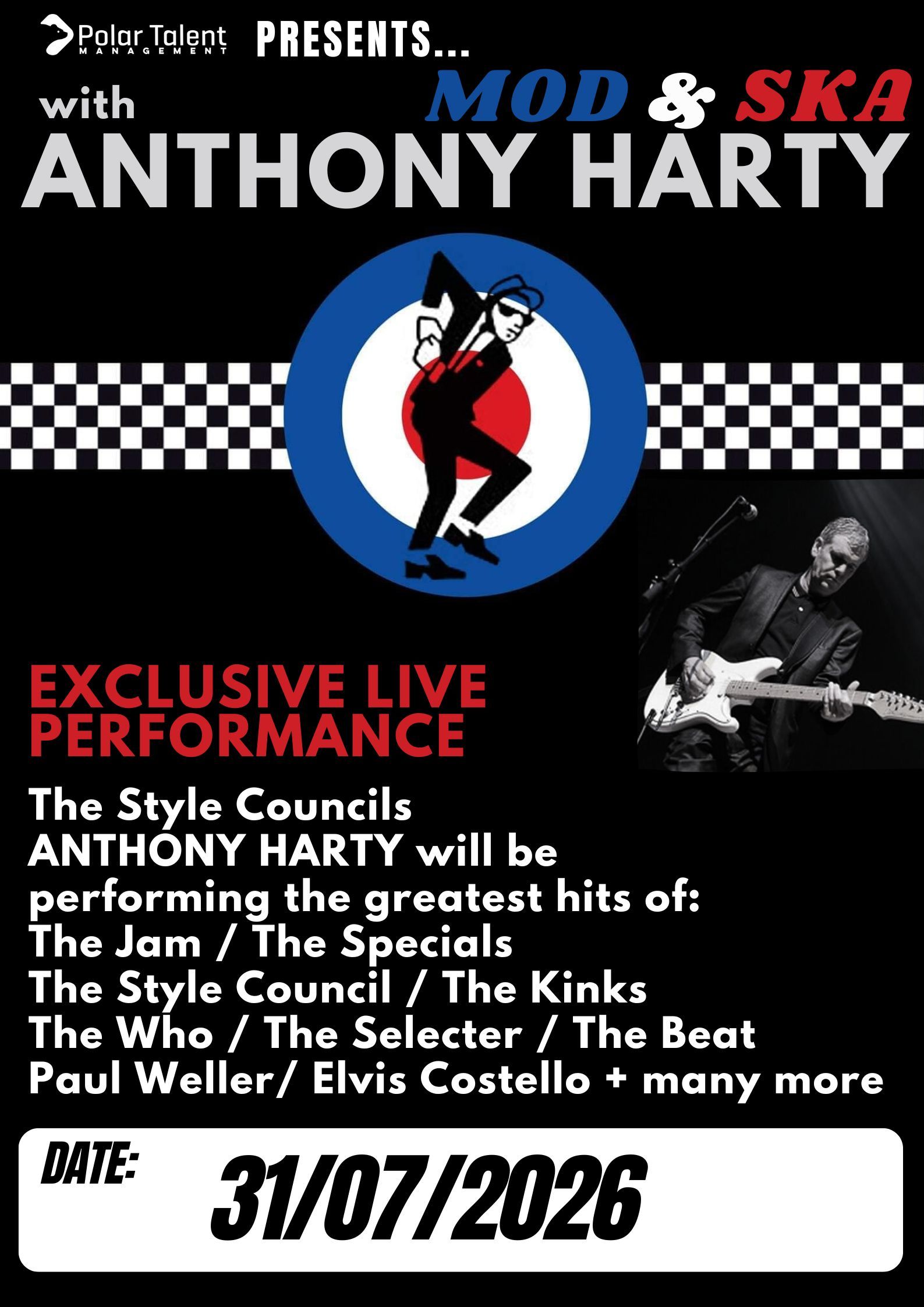 Mod & Ska Anthony Harty Live