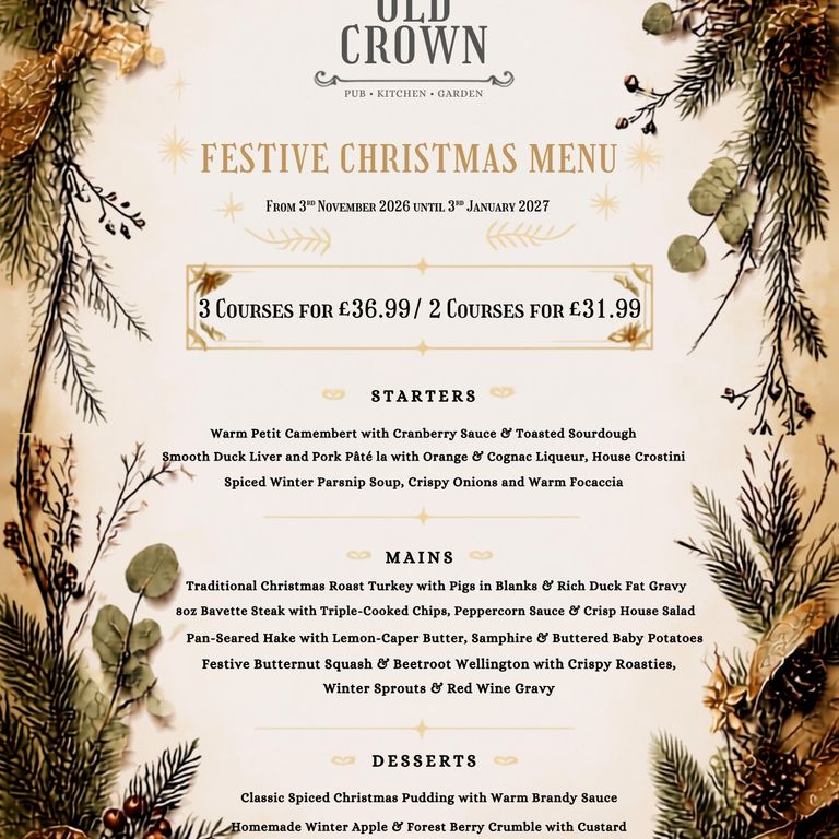 CHRISTMAS PARTY MENU