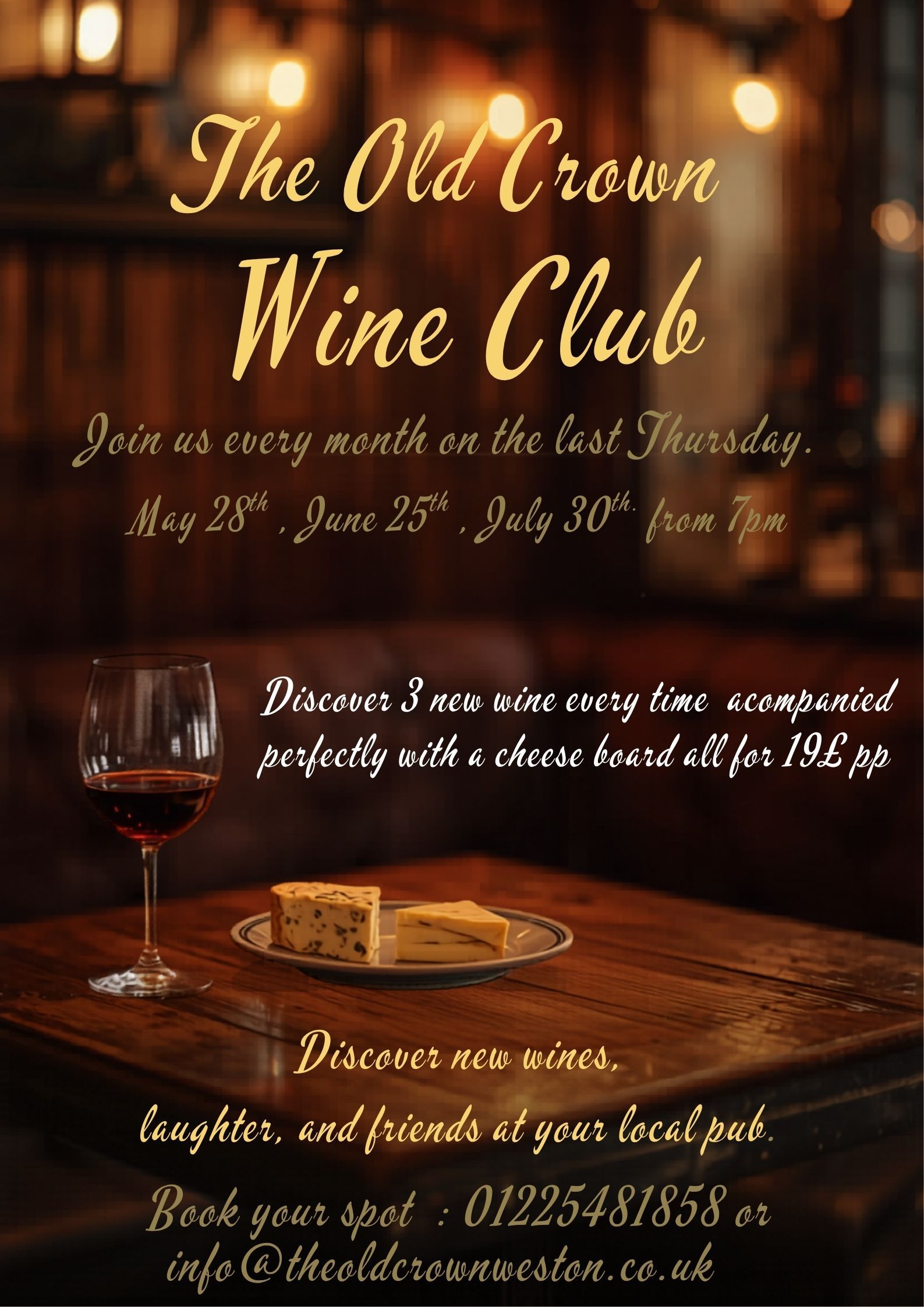 Wine and Cheese @The Old Crown