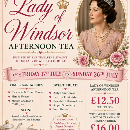 Dolly's Vintage Tearoom - Lady of Windsor Afternoon Tea