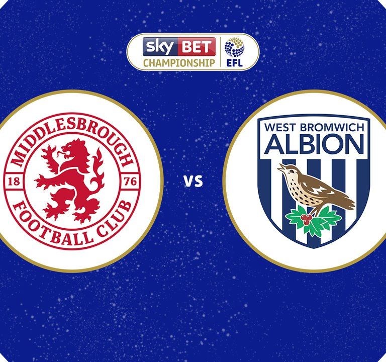 Middlesbrough vs West Bromwich Albion
