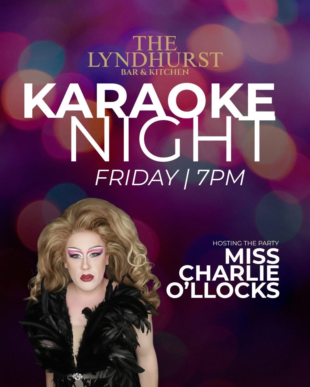 Karaoke with Miss Charlie O'llocks