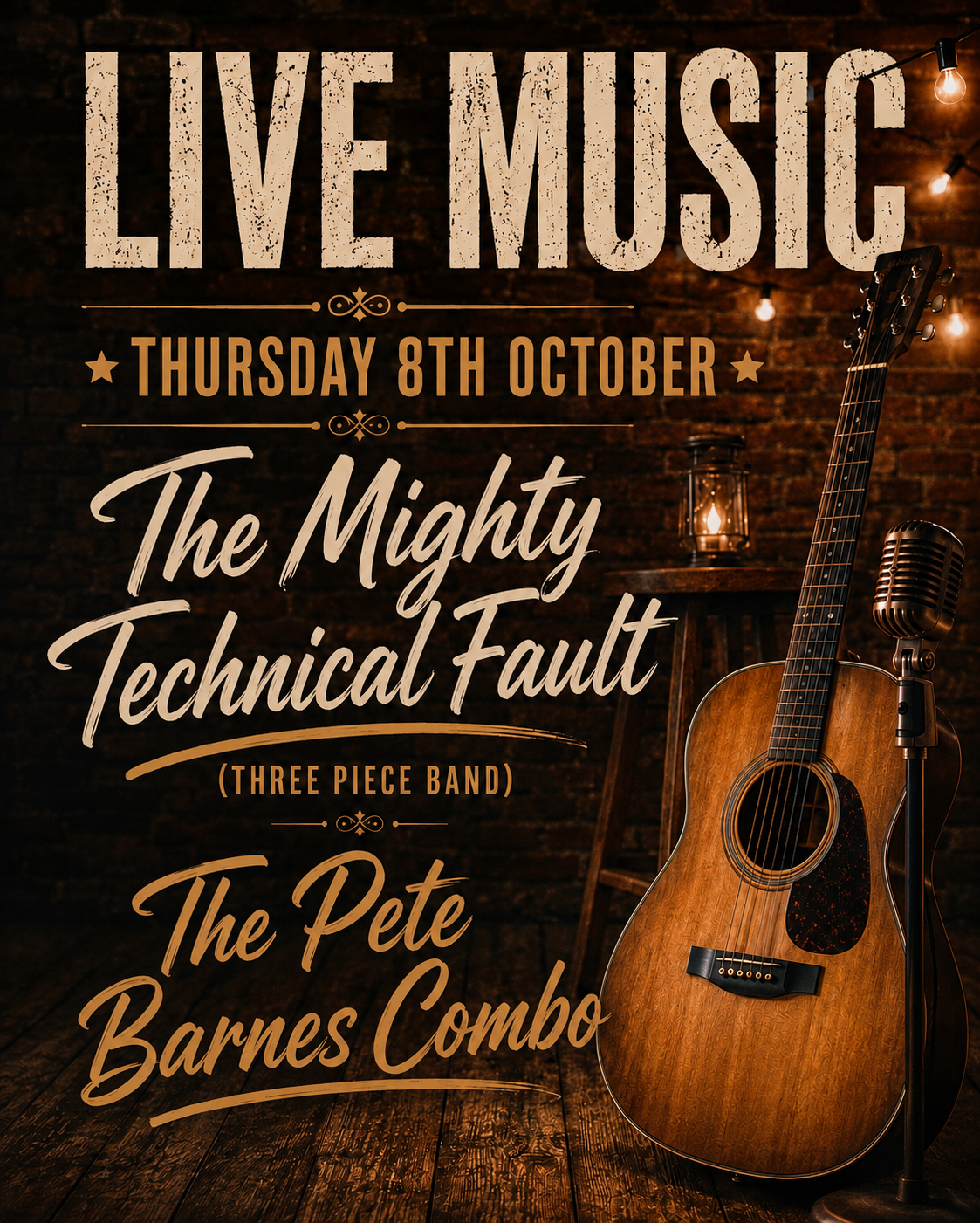 Live Music: The Mighty Technical Fault & The Pete Barnes Combo