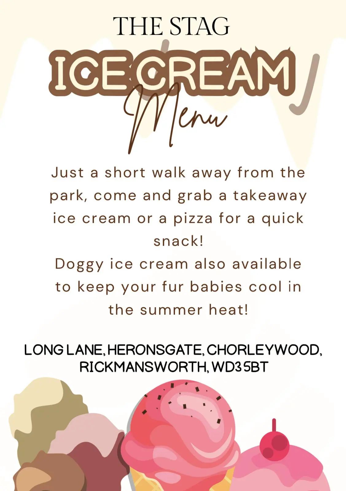 Perfect pit stop on your way to the park!