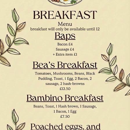 Breakfast Menu