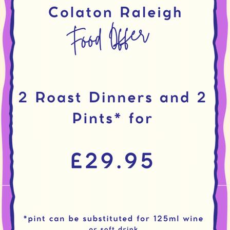 Sunday Roast Special!