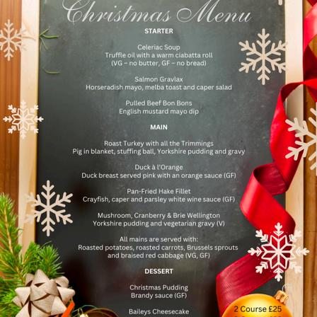 The Feathers Christmas Menu 2026